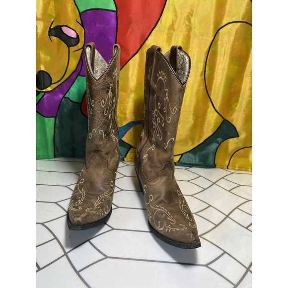 Smoky Mountain Western Boots Womens  Snip Toe 8 D Brown 6054